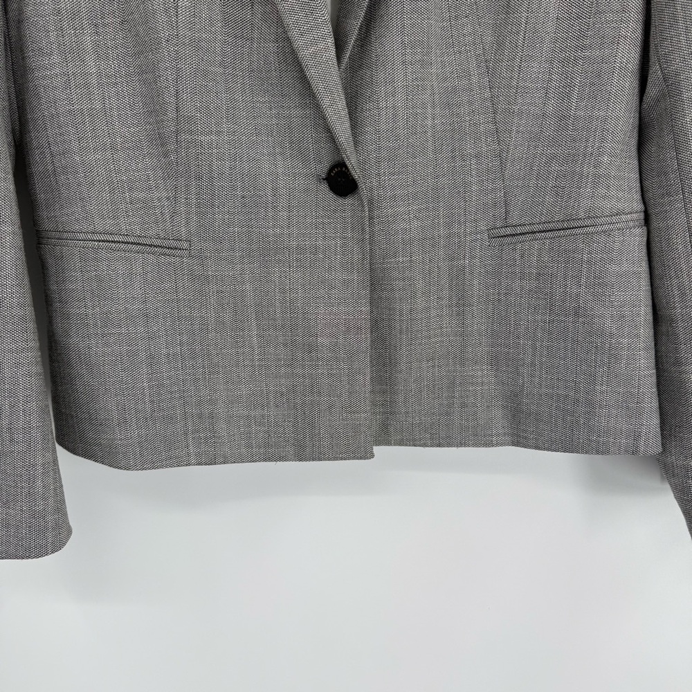 Zara Basic Collection Black White One-Button Blaz… - image 3